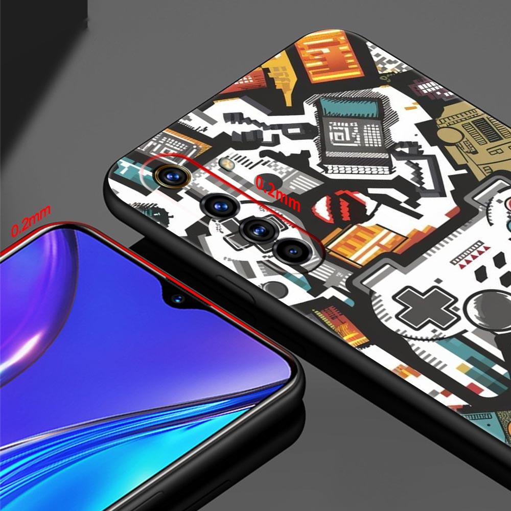 Game Controller Graphic Soft TPU For Realme 13 12 11 10 9 Pro Plus GT3 GT2 C21 C25 C35 C53 C55 C67 Pro 5G Phone Case Cover Capas