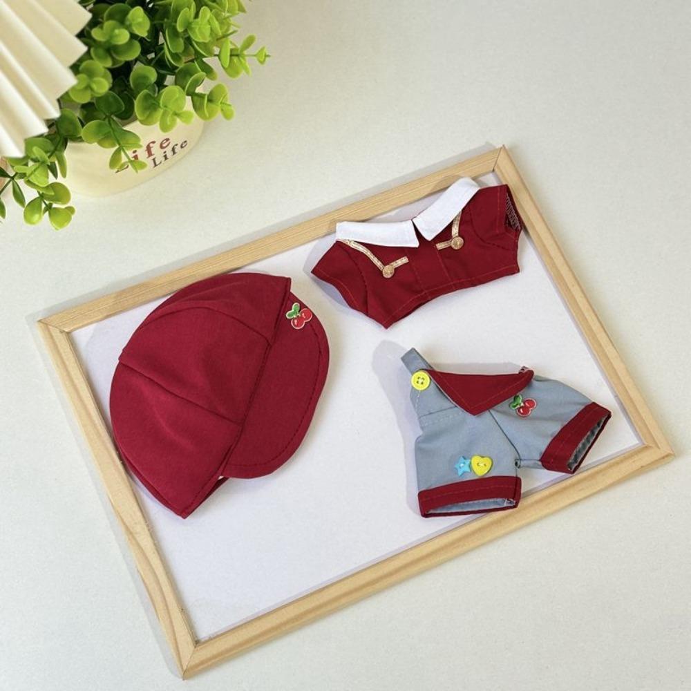 

Hoodie Cotton Doll Outfit Dress Dress Up 20cm Doll Flower Dress Children Gift красный