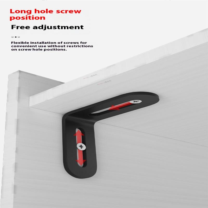 2Pcs Stainless Steel Adjustable 90 Degree Angle L-Shaped,Corner Code,Multiple Sizes Suitable For Cabinets Furniture