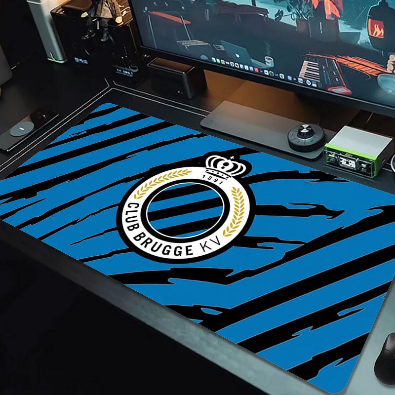 Club Brugge KV Large Size Mouse Pad Large Gaming Table Cushion Non-slip Laptop Tablet Big Mousepad XXL Mat Mini PC Playmat With Lock Edge