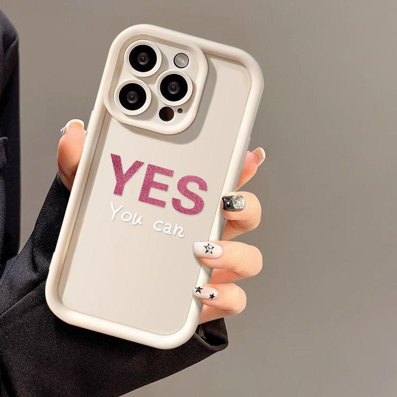 Simple letters for iPhone17/16 mobile phone case Apple 11 niche 14promax all-inclusive 12 soft case