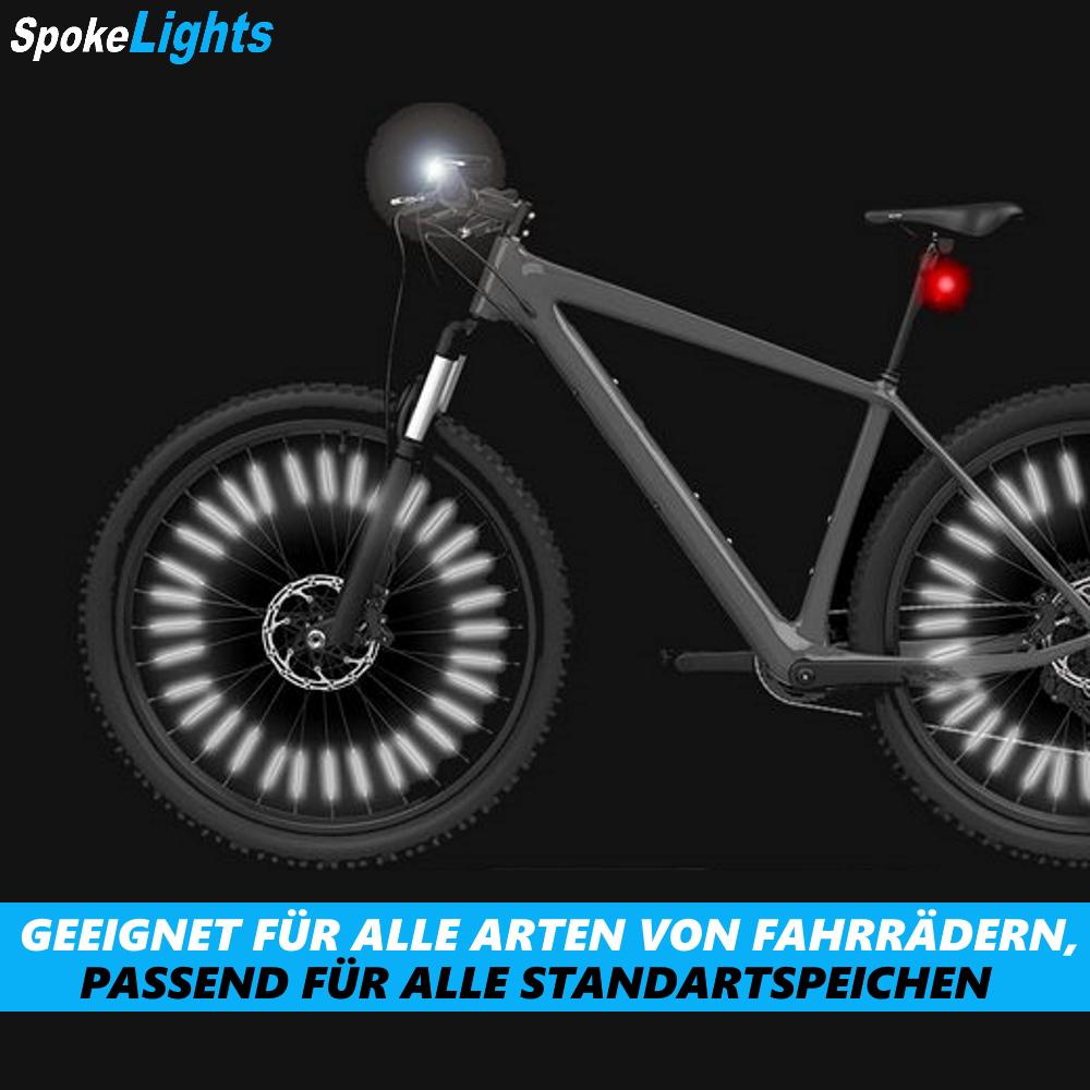 SpokeLights Bicycle Spoke Reflectors Spotlights Light Cat's Eye Rods 36Set