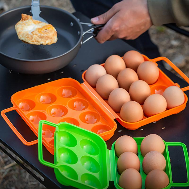 Przenośny pojemnik na jajka 6/12 przegródek, odporny na wstrząsy, organizer na jajka, odporny na upadki, pojemnik na jajka do lodówki, przechowywanie i organizacja w kuchni