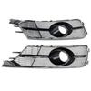 Pair Front Bumper Lower Light Cover Grille 4G0807647A 4G0807648A Fit A6 C7 2016-2018 W/ACC Hole