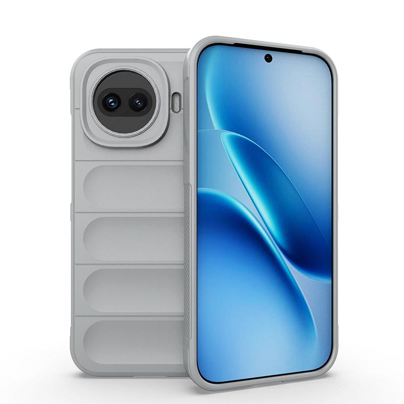 KEYSION Heavy Duty Shockproof Matte Phone Case for IQOO 15R 5G Anti-skid Soft Silicone Phone Back Cover for IQOO Z11 Turbo