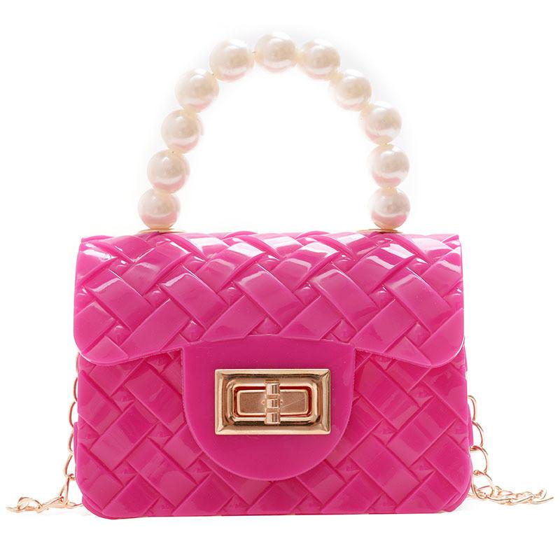 Fashionable Childrens Mini Pearl Handbag Waterproof And Lightweight For Daily Use