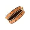 Neue MCM Nappa Leder Umhängetaschen Extra Mini Damen Cognac & Schwarz MWRCSVI03CO001
