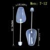 10 Pairs Plastic Shoe Tree Stretcher Shaper for Men (White)