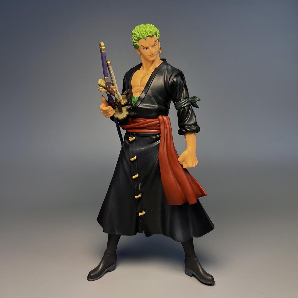 28CM Large Anime One Piece Roronoa Zoro Figure Art King Sauron Wano Country Anime Model Toy Gift Collection Action Figure