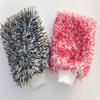 Microfiber Car Washing Mitt Ultra Soft Plush Cleaning Glove Double-sided Car Wash Cleaning Towels Auto Care Wax Detailing Brush