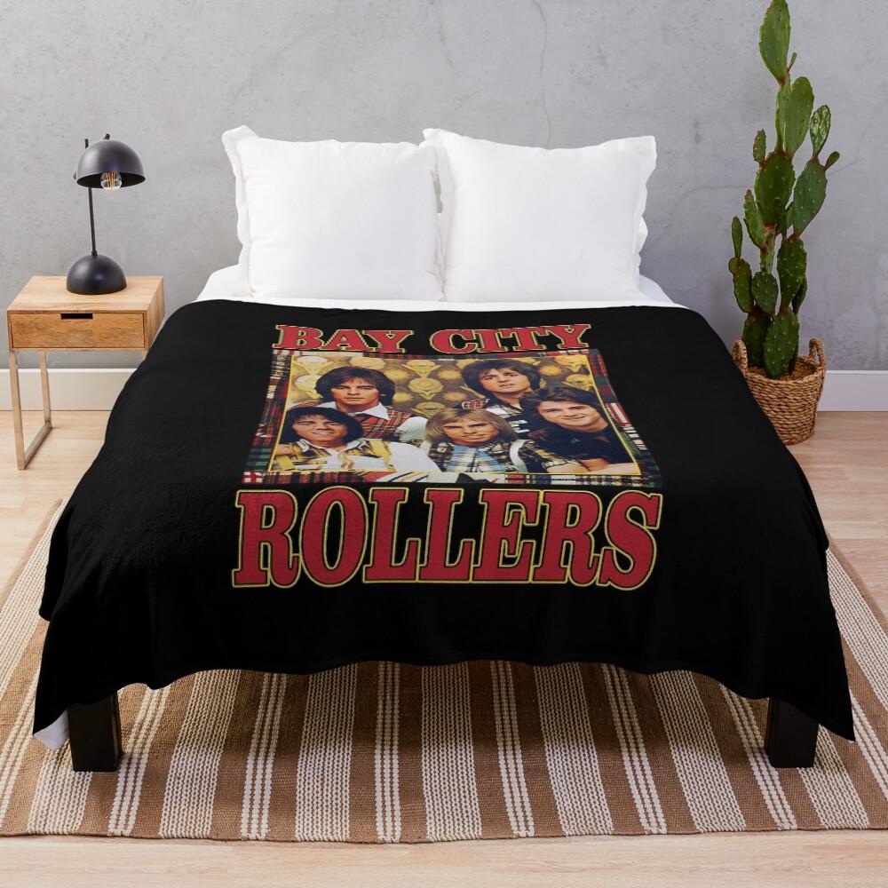 Gift Idea Band Bay City Rollers Music Rock Retro Vintage Throw Blanket