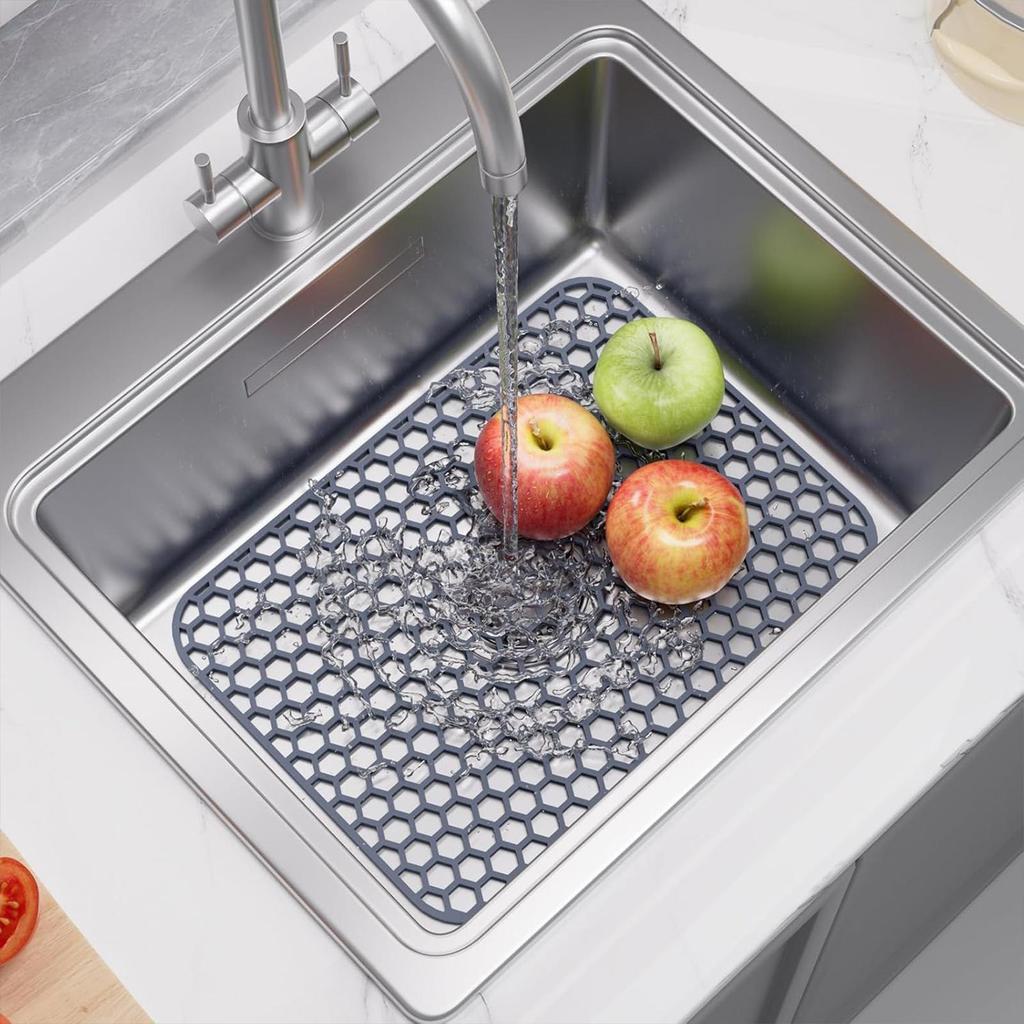 Kitchen Sink Silicone Protector Silicone Kitchen Sink Protector Mats Heat Resistant Hot Cookware Pad Dish Drying Rack For Soup