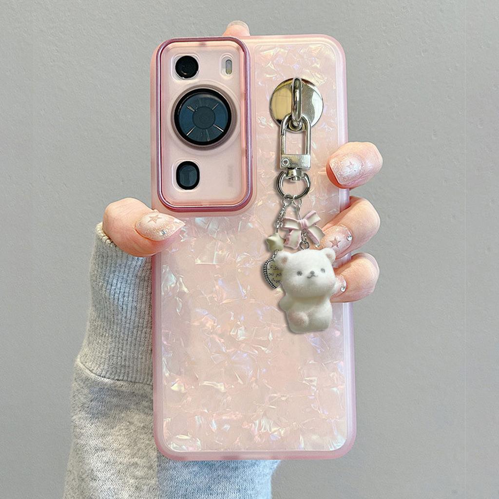 Cute Plush Bear Keychain Adorable Cartoon Bag Charm Resin Texture Bag Pendant Suitable for Youthful Women and Girls