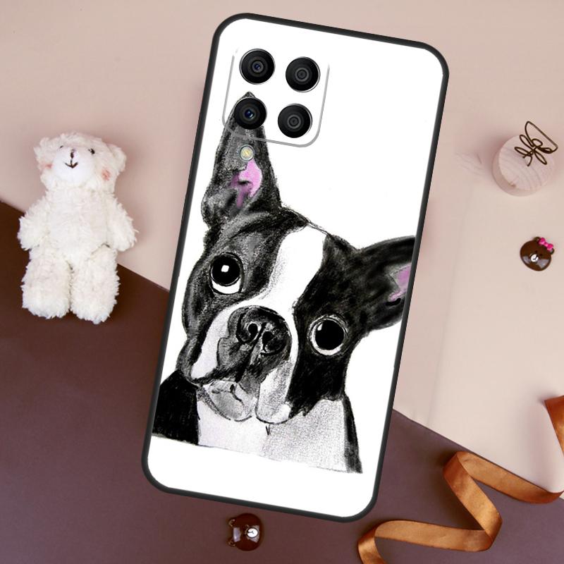 Boston Terrier Dog Case For Samsung Galaxy M32 M52 M14 M54 M13 M33 M53 M56 M36 M16 M31 M11 M12 M35 M55 M15 M06