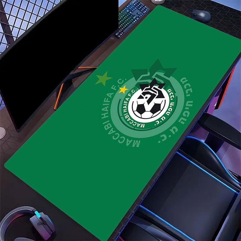 Maccabi Haifa Mouse Pad, Large Gaming Desk Mat, Non-slip XXL Mousepad for Laptop & Tablet, Mini PC Playmat with Stitched Edges