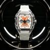 Men's Sports Digital Quartz Watch Barrel Case Waterproof LED Electronic Stopwatch Silicone Strap
