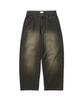 1993STUDIO Washed Wide Denim Pants_Brown