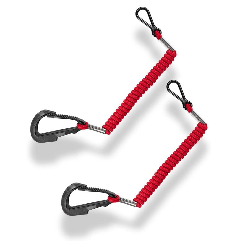 8M0092849 Boat Kill Switch Lanyard - [2 PCS]  Safety Lanyard Cord Tether for Mercury Mercruiser Outboard Motor красный