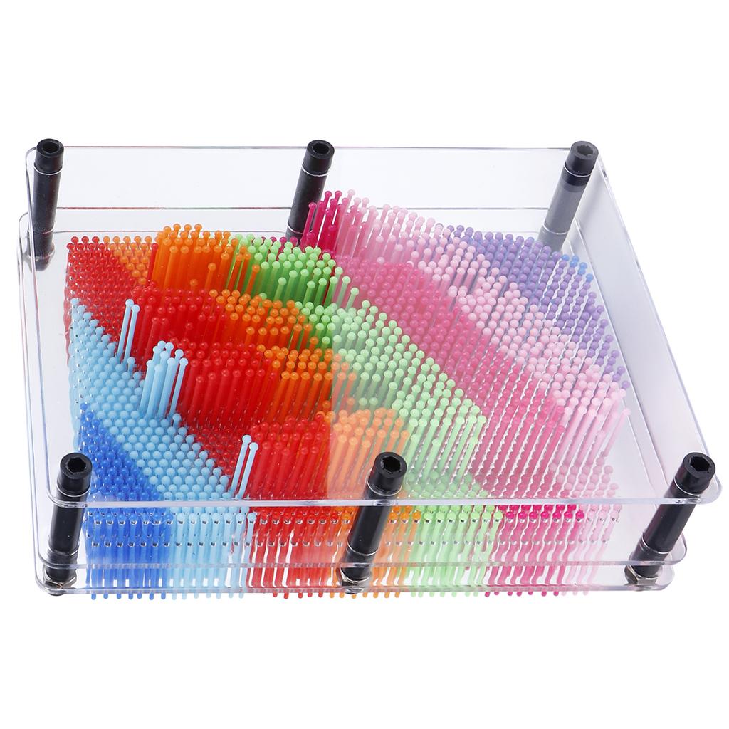 3?Dimensional Pin Art Board Toy for Sculptures Children Adults Learning Gift Educational Toy