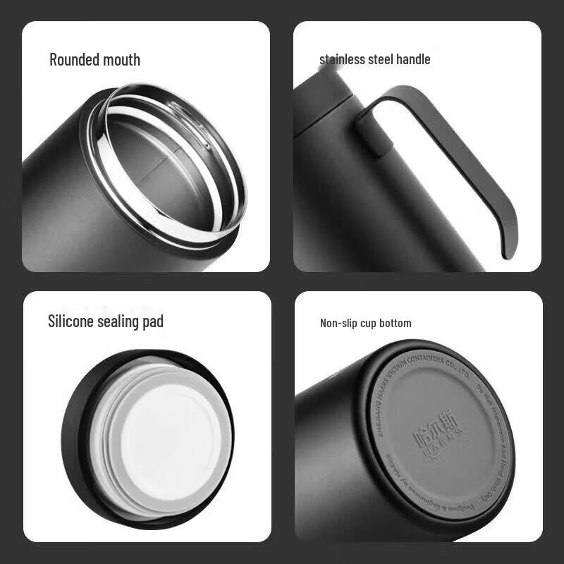HAERS Simple Commuter Insulated Mug with Handle
