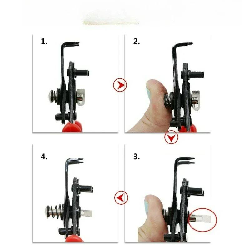 4-in-1 Combination Snap Ring Plier Set - Universal Spring Shaft Dismounting Clamp Plier Head Hardware Repair Hand Tool