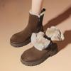New Versatile Short Boot with Anti-slip and Padded Lining, Warm Cotton Shoes for Snowy Weather, Women's Shoes