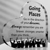 2D Flat, 1pc Graduation Inspirational Acrylic Gifts for Women Men Gifts - Class Graduation Gifts - University College Middle High School Graduate Souv