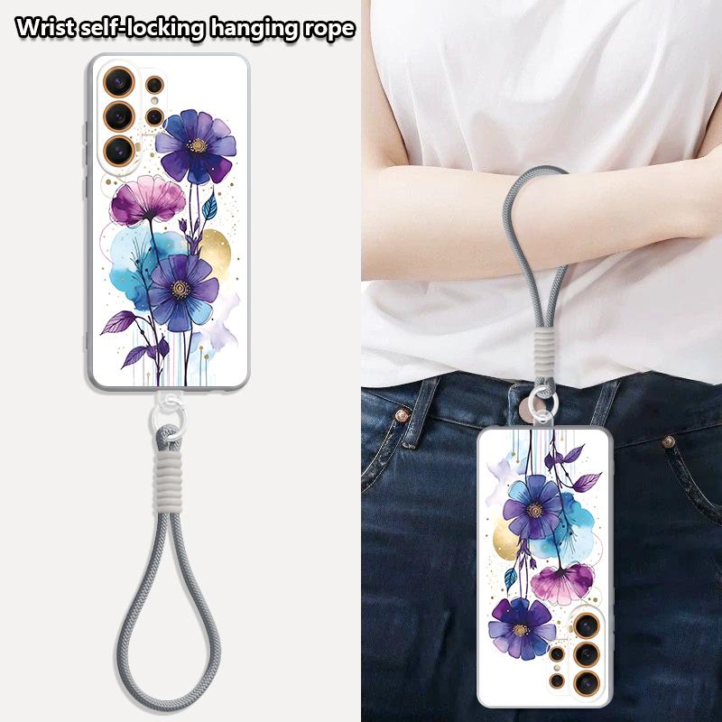 INS Watercolor Floral Case For Samsung S26 Ultra S25 FE S24 S24 Plus A57 A37 A17 A56 A36 A16 A55 A35 A15 A54 5G Hybrid Magnetic Matte Cover