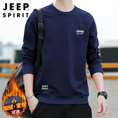 JEEP SPIRIT Men's Loose Fit Crewneck Sweatshirt