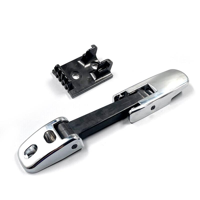 Hood Latch Catch Bracket Kit 3155503 3155502 Fit for Mack CV CH CHN CHV 2002-2005 2006 2007 2008 2009 2010 2011 Silver & Black
