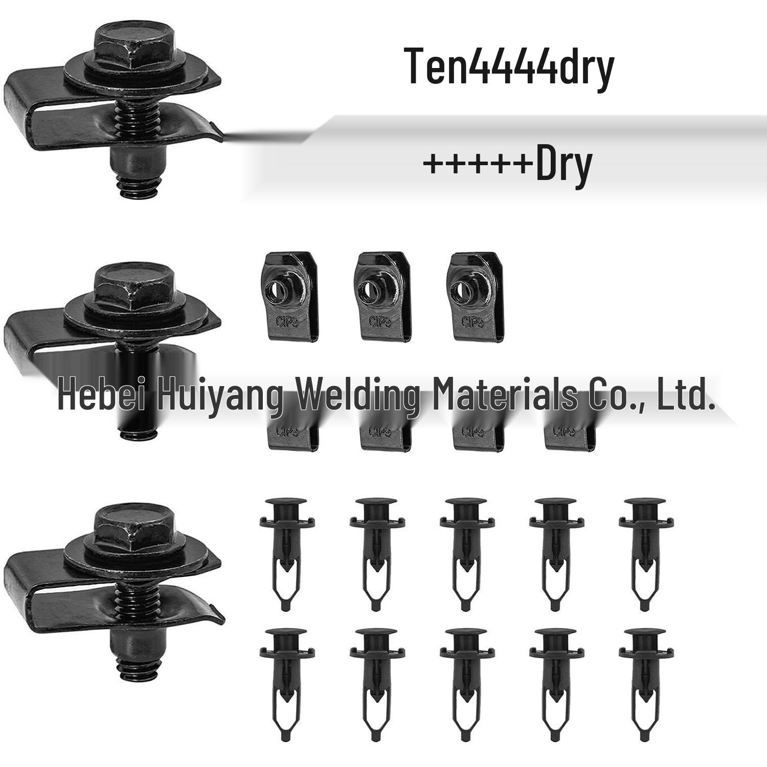 35-Piece Universal Splash Guard Fastener Kit with U-Nut Clip Sleeves