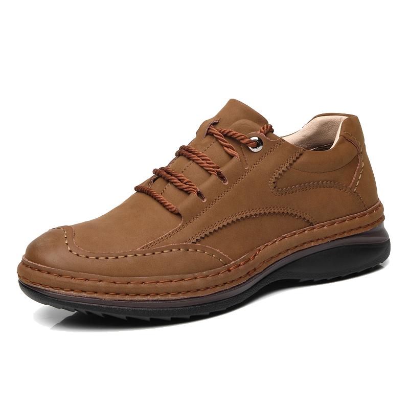 Fashion Luxury Brand Mens Casual Shoes  Leather Men Business Flat Top Quality Male Oxford Shoes Handmade Breathable Walking Shoes