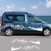 Car Mountain Graphics Stickers For Renault Dacia Dokker Camper Van DIY Side Door Vinyl Decor Decals Auto Tuning Accessories
