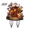 Decorative Plant Inserts Fairy Garden Stake, 2D Acrylic Cute Animal Yard Art Backyard Landscaping Supplies Tale Cottage Ornament for Patio Flower Bed