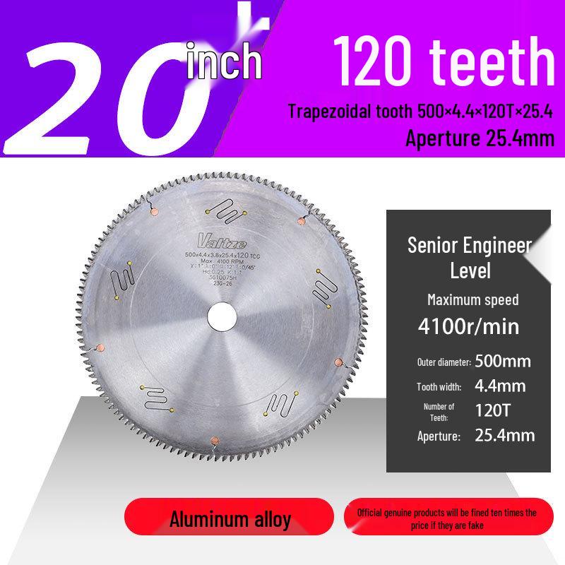 Jindian Professional Aluminum Alloy Saw Blade - 7, 10, 12 inch, 120 Teeth for Cutting Aluminum Profiles
