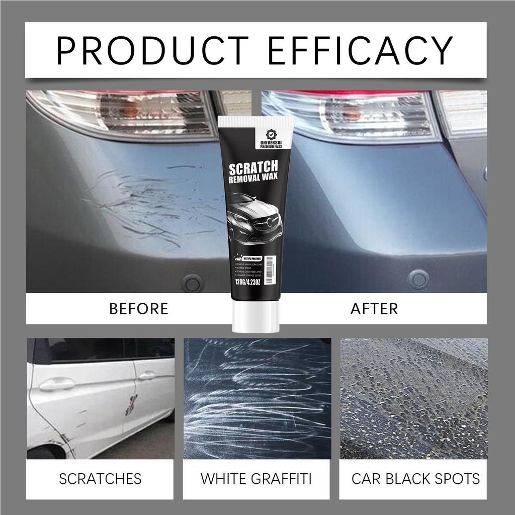 Car Scratches Remover 120g Multi-Purpose Quick Cleaner Car Scratch Eraser for Buffing Detailing Vehicle Motorcycle Auto Outdoor