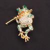 Frog Brooch Pin Fashion Animal Alloy Decorative Jewelry For Women Men