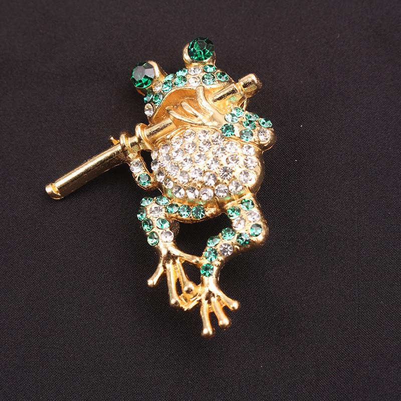 Frog Brooch Pin Fashion Animal Alloy Decorative Jewelry For Women Men