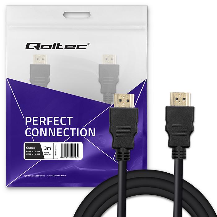 Qoltec USB 3.1 Type C Male Cable | USB 2.0 A Male Cable | 0.25m