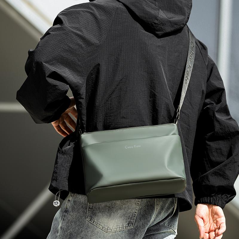 Borsa a Spalla da Uomo Multi-Scomparto Grande Capacità Borsa a Tracolla