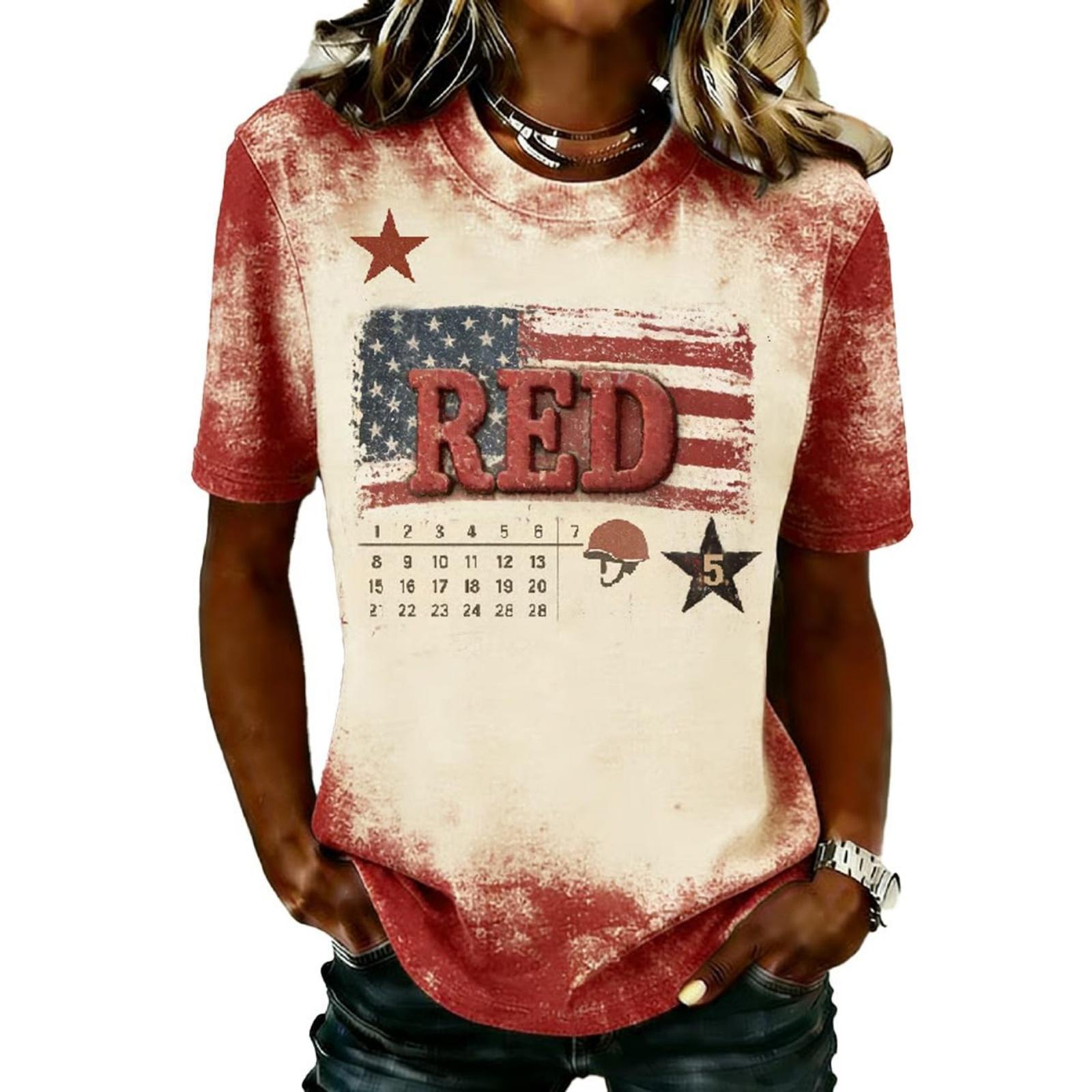 

Women Casual Short Sleeve T Shirt Crew Neck Letter Print Top Vintage Style Relaxed Fit Lightweight Tee for Everyday Wear L бежевый