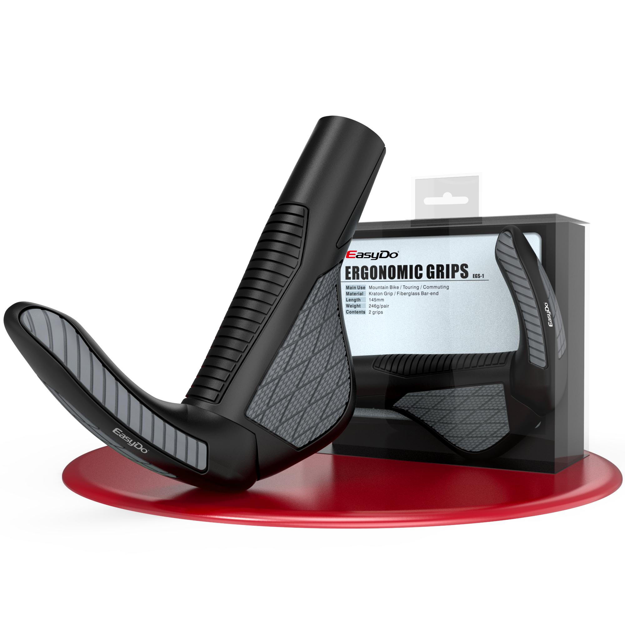 

Ручки велосипедного руля EasyDo на велосипеде, регулируемые по углу наклона ручки MTB, противоскользящие эргономичные удобные аксессуары для велосипеда 1050D-black