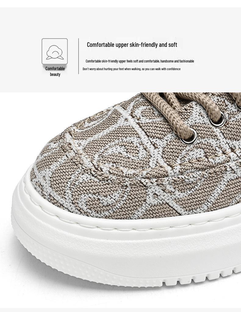 Men's Colorblock Breathable Canvas Low-Top Sneakers - Summer 2025 Collection