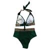 Women's Split Sexy Bikini Fashion Beach Solid Colour Seaside Swimwear