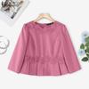 ZANZEA Women Casual Crpchet Patchwork Round Neck Summer Short Sleeve Blouse