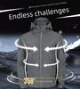 Men's Waterproof Windproof Soft Shell Jacket for Autumn/Winter - Warm, Velvet-Lined for Mountaineering, Skiing, and Cycling.