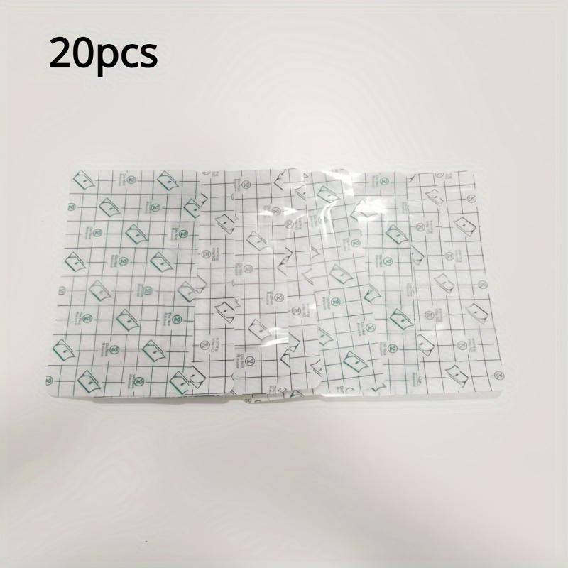 20/50pcs Waterproof Transparent Film Dressing, Self-Adhesive PVC Gauze Bandages with Padding, Ideal for Showering & Water Sports