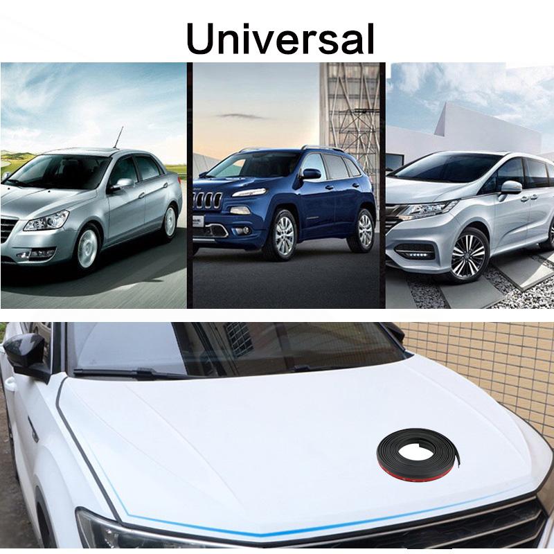Tira de Vedação do Capô do Carro Tira de Vedação de Borracha Vedação contra Poeira 4M(157,48 pol.) Tira de Proteção Impermeável e Contra Poeira para Carros Autoadesiva