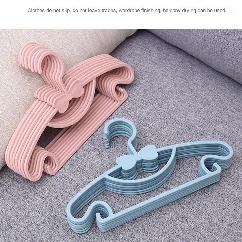 10-50PCS  Childrens Clothing Hangers Two Use Wet Dry Durable Perfect for Shower Decor and Gift Hanging Wet Dry