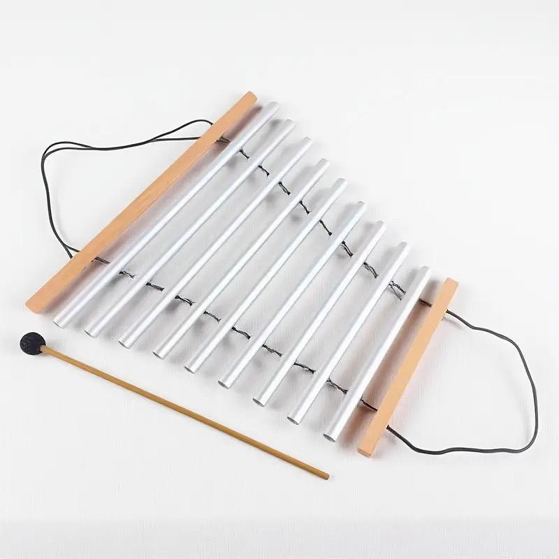 Metal Swinging Handy Chime 5/7/9 Tone Swing Wind Chime Sound Healing Instrument With Mallet for Relaxing A